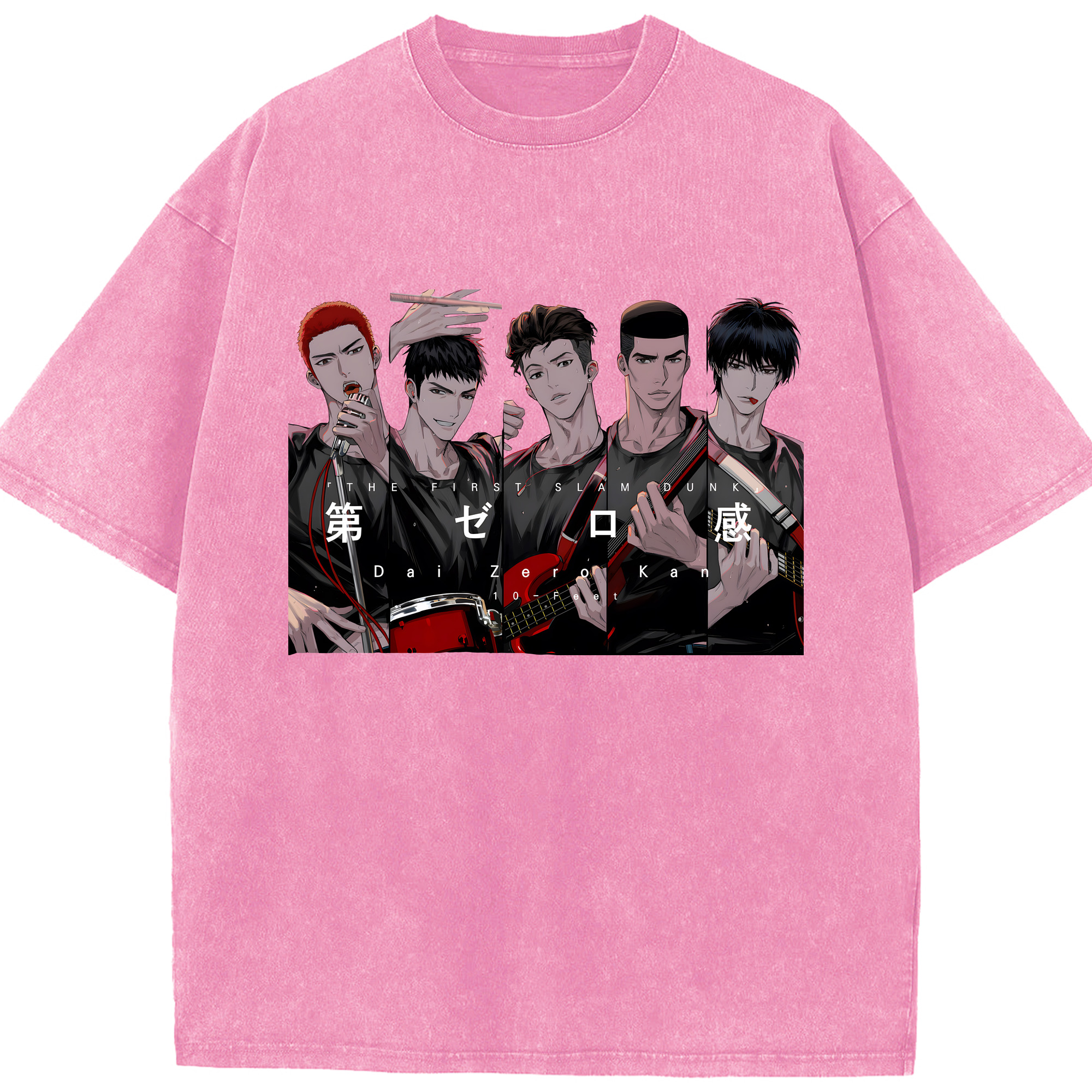 （画像用） SLAM DUNK／スラムダンク 綿100% ヴィンテージ風 半袖Tシャツ（フロントプリント）